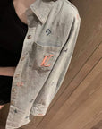 Spring New 3D Embroidery Denim Jacket