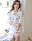 Silky Soft Boyfriend Shirt Nightdress