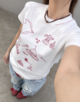 Korean-Inspired Embroidered Cotton Tee