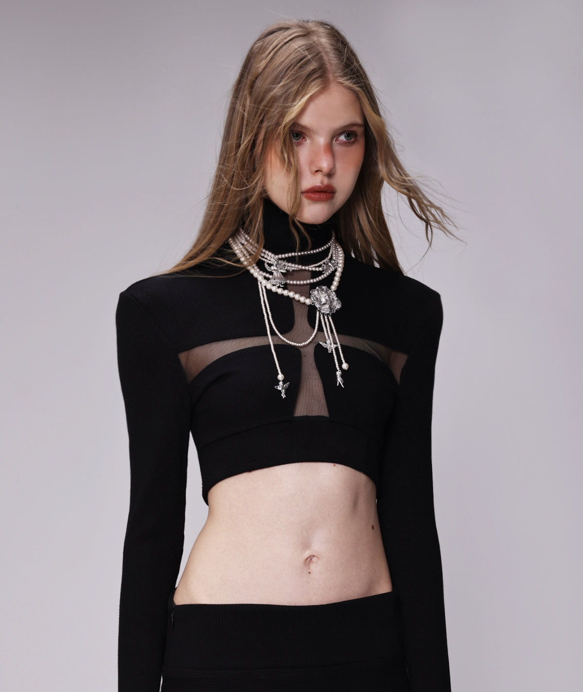 Maillard Style Pearl Luxury Sweater Chain