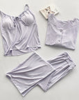 Taro Halter Cardigan Three-Piece Set