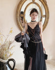 Goddess Vibes Slim-Fit V-Neck Lace-Trim Cami Top