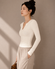 Korean AMTN Upgraded V-Neck Fleece-Lined Base Layer