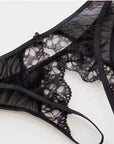 Sexy Low-Rise Lace Crotchless Panties