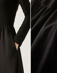 Mock Neck A-Line Dress