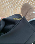 Mink Fleece Straight Slacks With a Slit