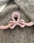 Elegant Large Butterfly Shark Clip in Blush Pink