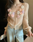 SANDRO MADGE Soft Lantern Sleeve Knit Sweater