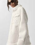 Sherpa Collar Mid-Length Coat