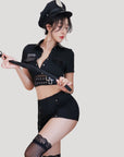 Sexy Bodycon Police Costume Set (Includes Pantyhose)