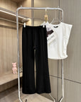 Annual Favorite Upgraded Side-Slit Black Pants