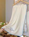 Coral Velvet Bath Towel