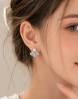 Vintage Pearl Fan Earrings