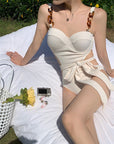 One-Piece With Chain Waist