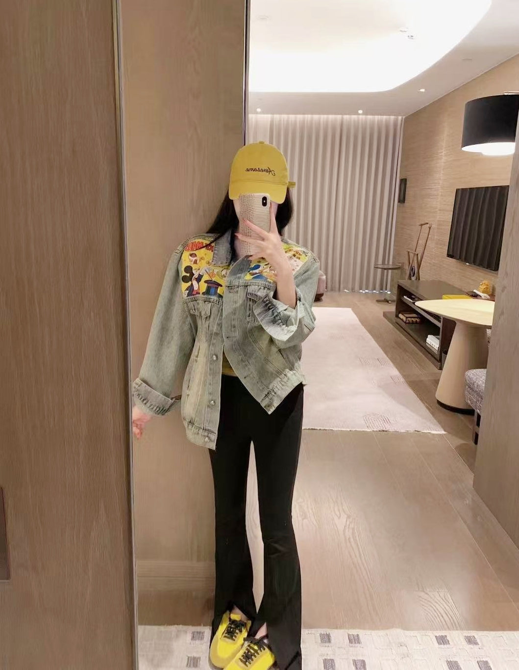 Mickey X Balenciaga Washed Denim Jacket