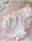 Japanese Lolita Flounces Cotton Underwear (2 Pieces)