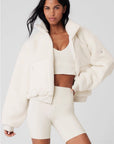 Shearling Patchwork Flight Jacket