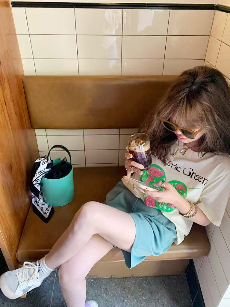 Korean Streetwear Brand IUNN IUNN Cotton Casual Tee