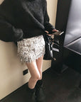 Deluxe Sequin Fringe Skirt