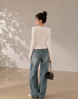 Twist Front Stretch Top