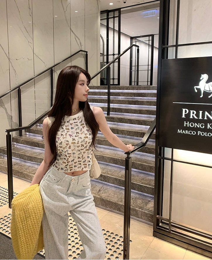 Must-Have Pants! Baby Blue Straight-Leg Floor-Length Jeans