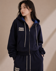 Rhinestone Logo Hooded Lounge Set