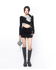 Irregular Color Contrast Ultra Thin Jacket