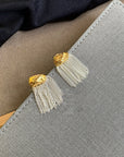 Irregular Tassel Earrings with 925 Hypoallergenic Posts
