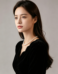 Korean-Inspired Luxury Butterfly Pearl Necklace