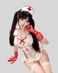 Satin Nurse Costume Mini Dress