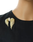Vintage Retro Wing Brooch Pin