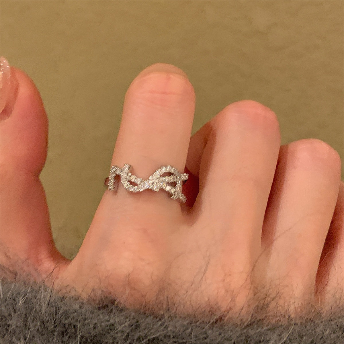 Full Pavé Open Ring