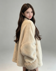 Luxury Faux Mink Fur Jacket