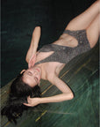 Starlit Sparkle Cut-Out One-Piece Swimsuit