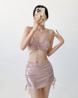 Bikini With Water Diamonds Three-Piece Set