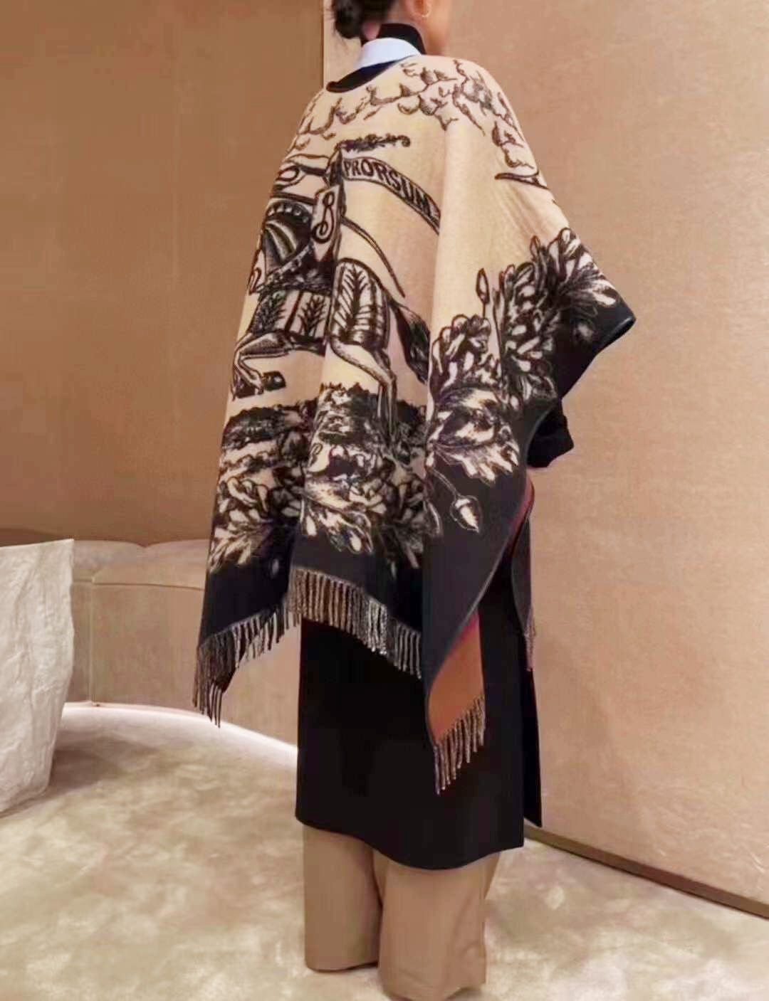 Double-Sided Cashmere Oversized Scarf Shawl