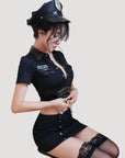 Sexy Bodycon Police Costume Set (Includes Pantyhose)
