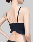 French Court-Style Satin Corset Bra