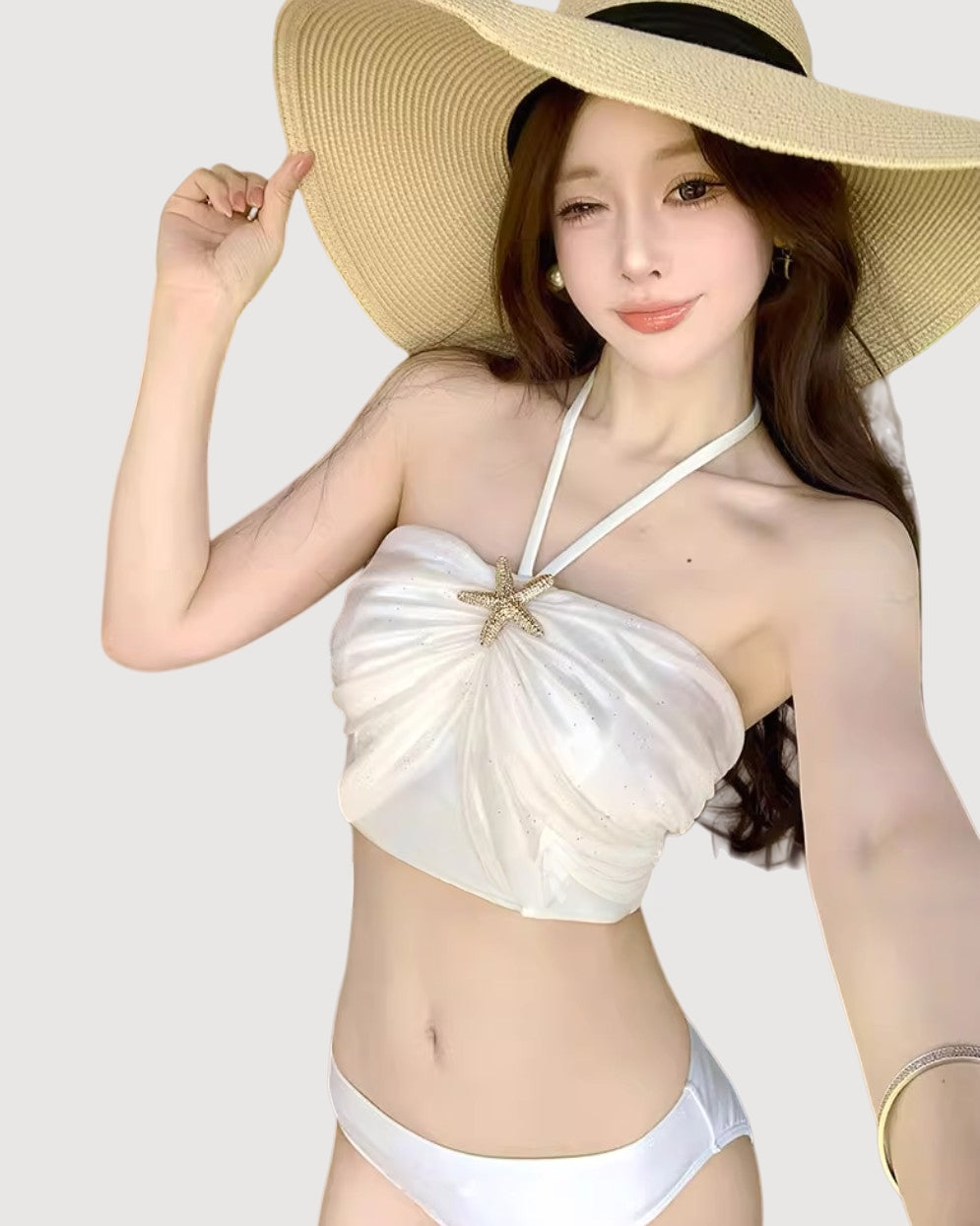 Fairy-Style Alluring 3-Piece Swimsuit Set
