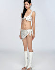 Fresh Floral French Cottage Style Bikini Set – 4 Pieces