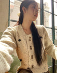 Autumn and Winter Oatmeal Knit Cardigan