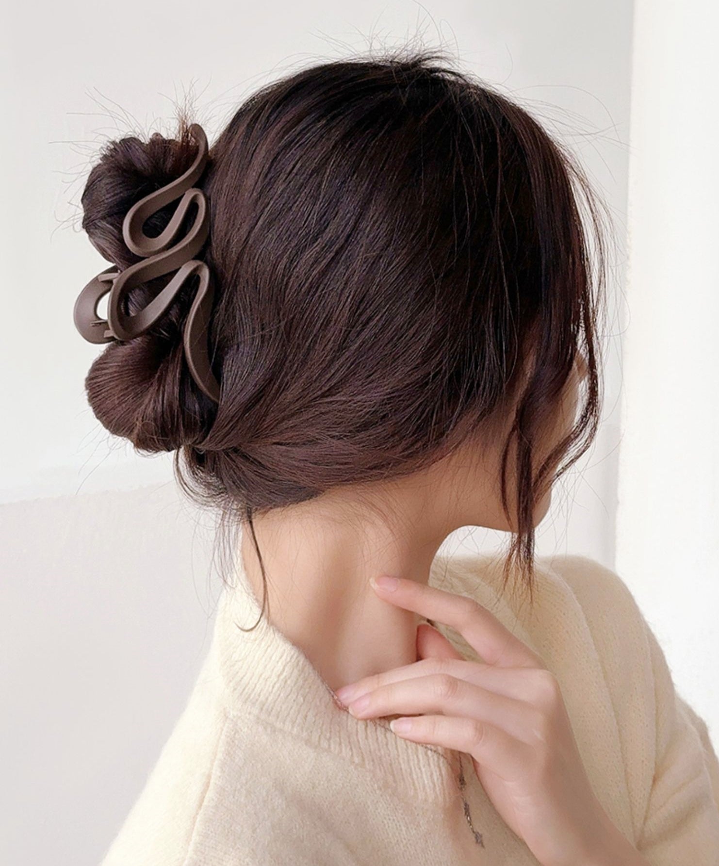 High-End Matte Large Wave Hair Claw