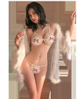 Sexy Bikini + Water-Soluble Lace Robe