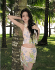 Fresh-Style 3-Piece Bikini Set Alluring Swimsuit
