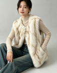 Fox Fur Gradient Vest