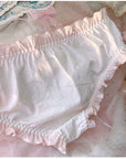Japanese Lolita Flounces Cotton Underwear (2 Pieces)