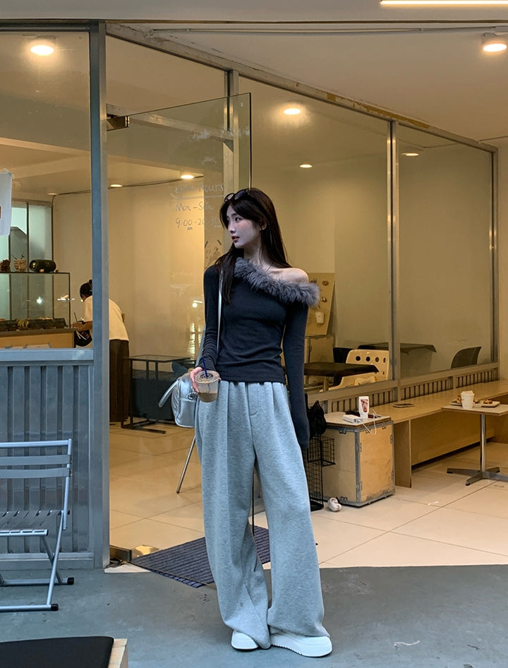 Ultra-Warm Thickened Wide-Leg Pants