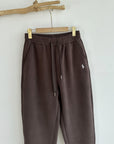 Fleece-Lined Joggers with Pony Embroidery