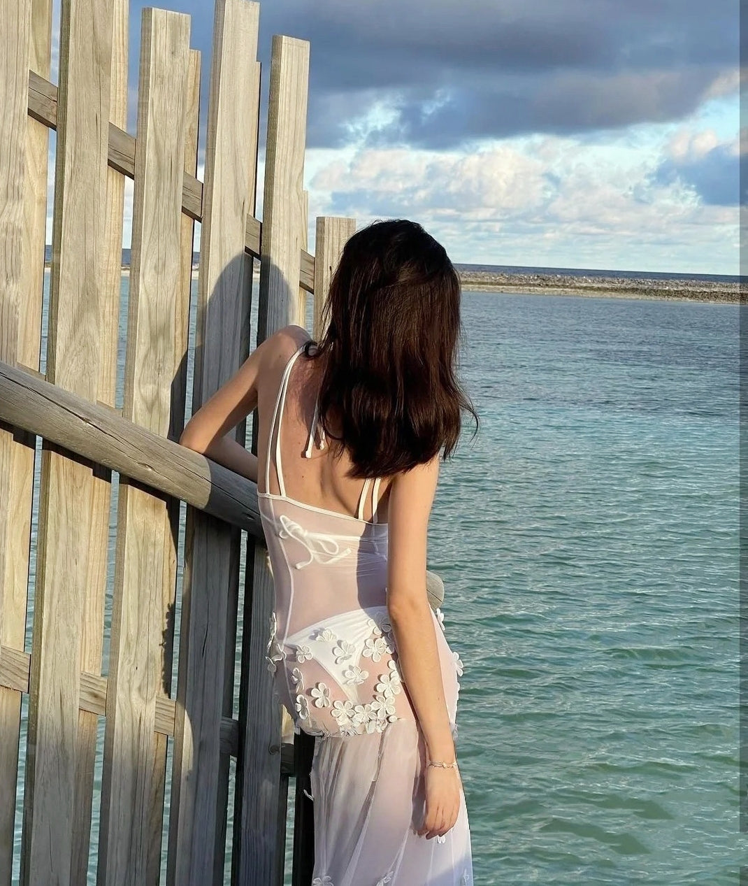 Exquisite 3D Floral Bikini 3-Piece Swimsuit Set