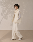 Korean Style 90% White Duck Down Vest